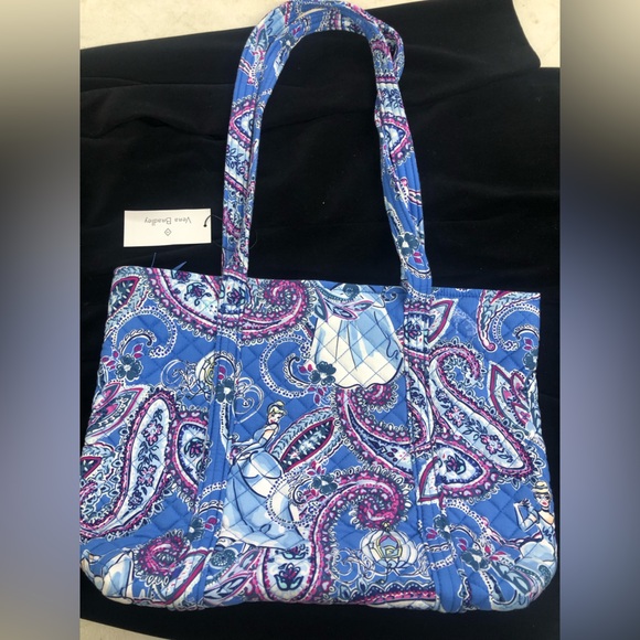 Vera Bradley x Disney Cinderella Paisley Tote Bag NWT - Picture 1 of 4